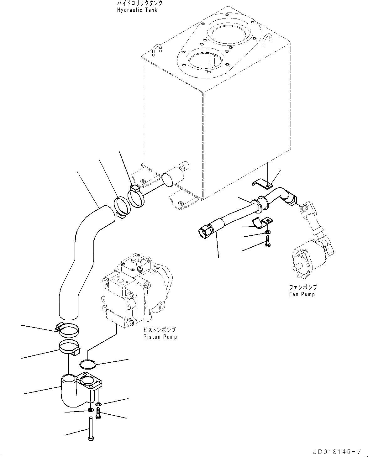 Схема запчастей Komatsu GD555-5 - ГИДРОЛИНИЯ, ПОРШЕНЬ НАСОС - ГИДР. БАК. (№-) ГИДРОЛИНИЯ, С D MACHINE УПРАВЛ-Е, СЕКЦ. КЛАПАН, ЗАДН. МОСТ, бЛОК. ДИФФЕРЕНЦИАЛА ТИП