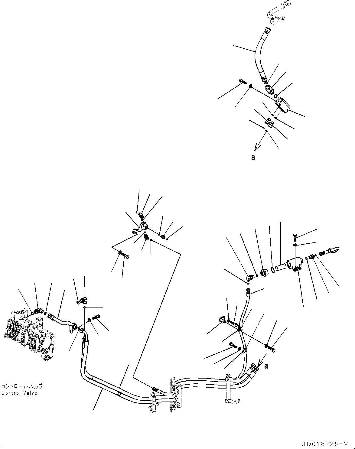 Схема запчастей Komatsu GD555-5 - ГИДРОЛИНИЯ, ФИЛЬТР И ТРУБЫ (№-) ГИДРОЛИНИЯ, БЕЗ DIFFERNTIAL БЛОКИР.