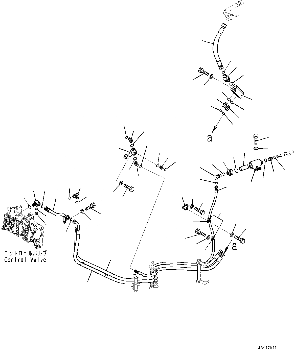 Схема запчастей Komatsu GD555-5 - ГИДРОЛИНИЯ, ФИЛЬТР И ТРУБЫ (№-) ГИДРОЛИНИЯ, С D MACHINE УПРАВЛ-Е, РЫХЛИТЕЛЬ, СЕКЦ. КЛАПАН, ЗАДН. МОСТ, бЛОК. ДИФФЕРЕНЦИАЛА ТИП, НАКАЧИВАНИЕ ШИН КОМПЛЕКТ
