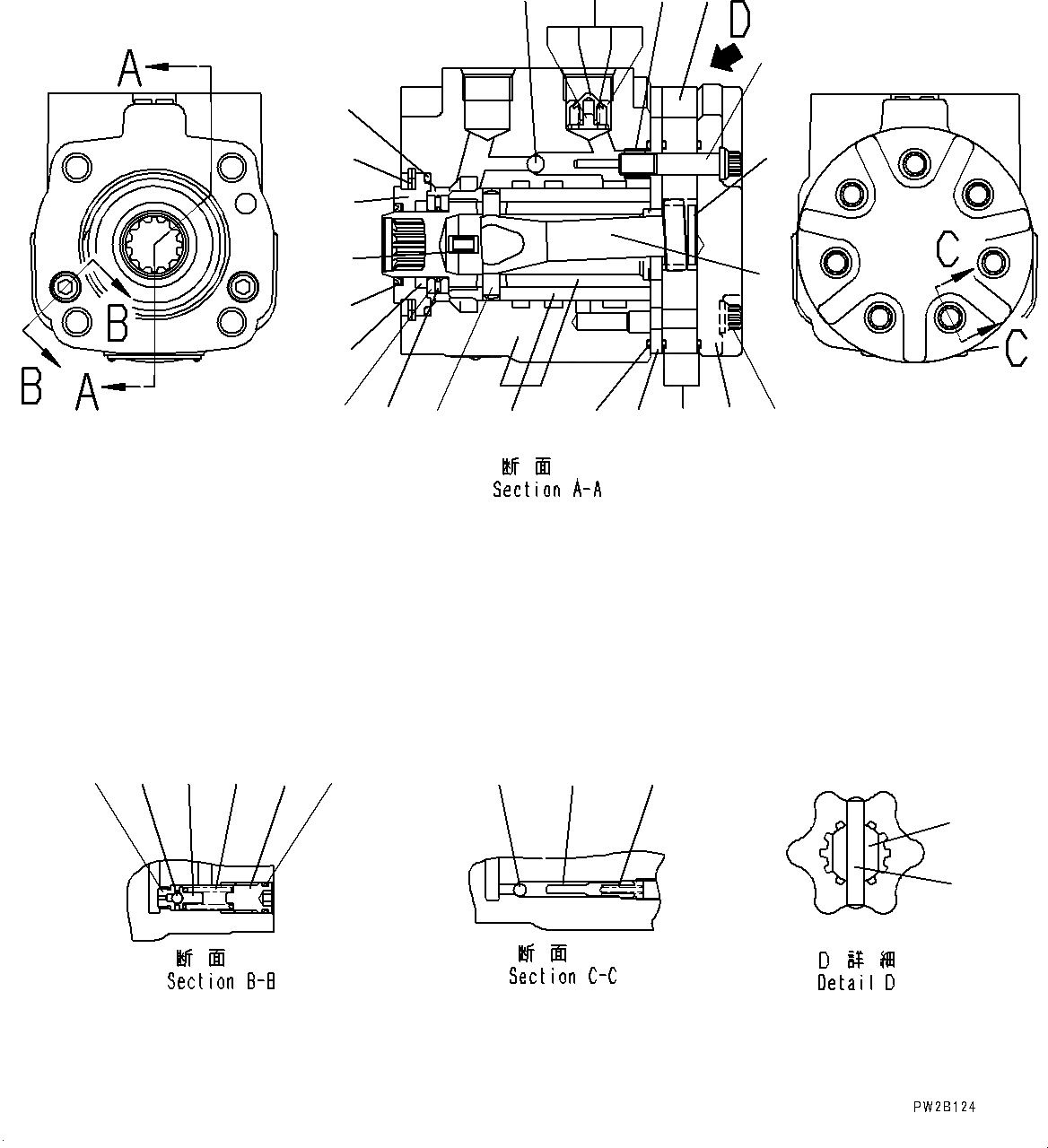 Схема запчастей Komatsu GD555-5 - ОСНОВН. КОНСТРУКЦИЯ, ORBITROL КЛАПАН (№-) ОСНОВН. КОНСТРУКЦИЯ, С D MACHINE УПРАВЛ-Е, СЕКЦ. КЛАПАН, НАКАЧИВАНИЕ ШИН КОМПЛЕКТ, KOMTRAX