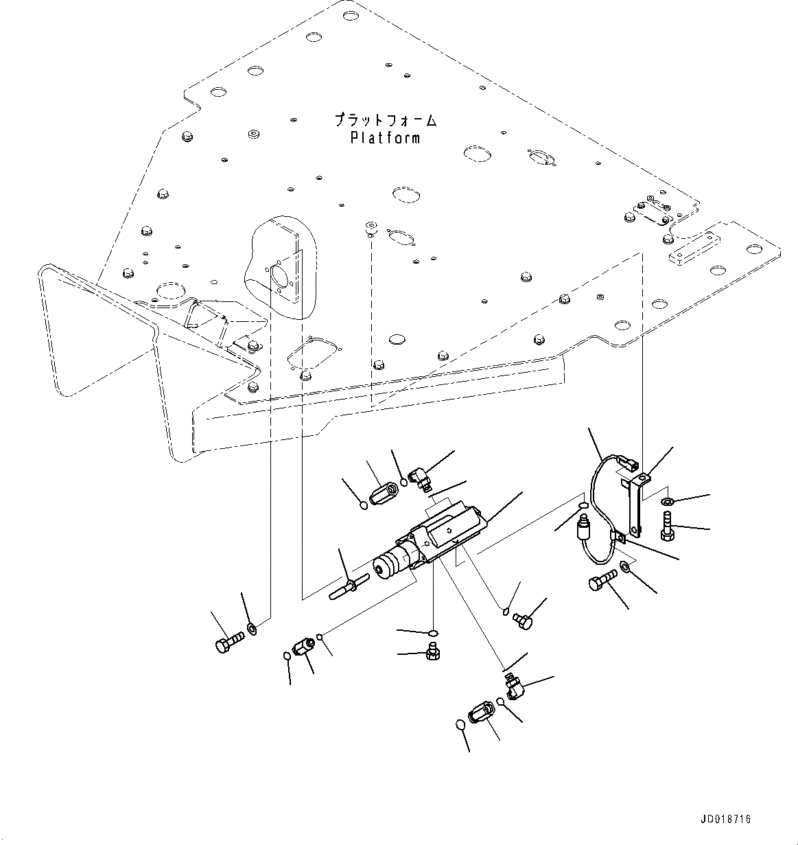 Схема запчастей Komatsu GD555-5 - ОСНОВН. КОНСТРУКЦИЯ, ТОРМОЗНОЙ КЛАПАН (№-) ОСНОВН. КОНСТРУКЦИЯ, С 9 СЕКЦ. КЛАПАН, БЕЗ KOMTRAX