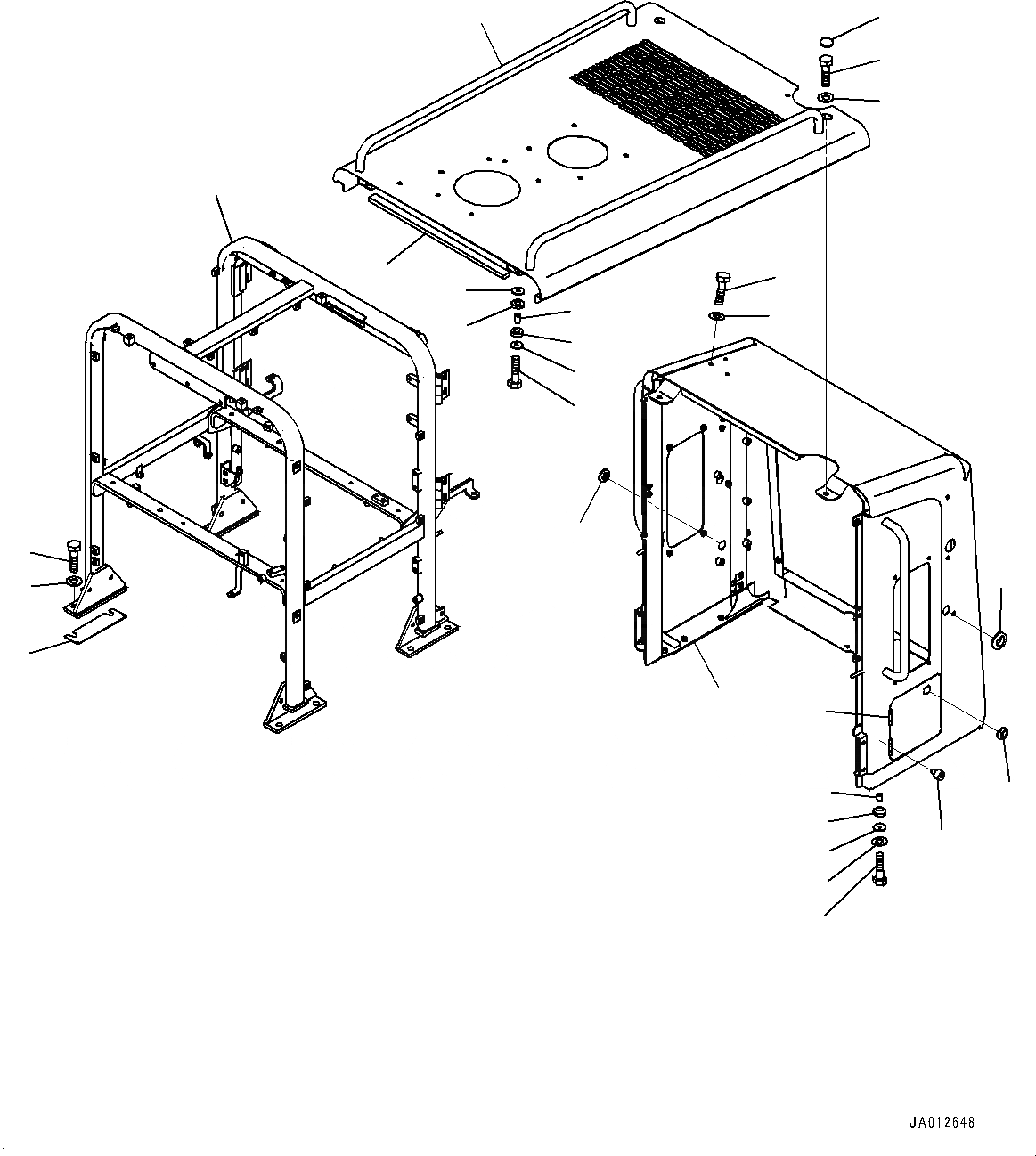 Схема запчастей Komatsu GD555-5 - КАПОТ, КАПОТ AND РАМА (№-) КАПОТ, С ЗАДН.VIEW CAMERA, НАКАЧИВАНИЕ ШИН КОМПЛЕКТ, ПРЕФИЛЬТР TURBO 
