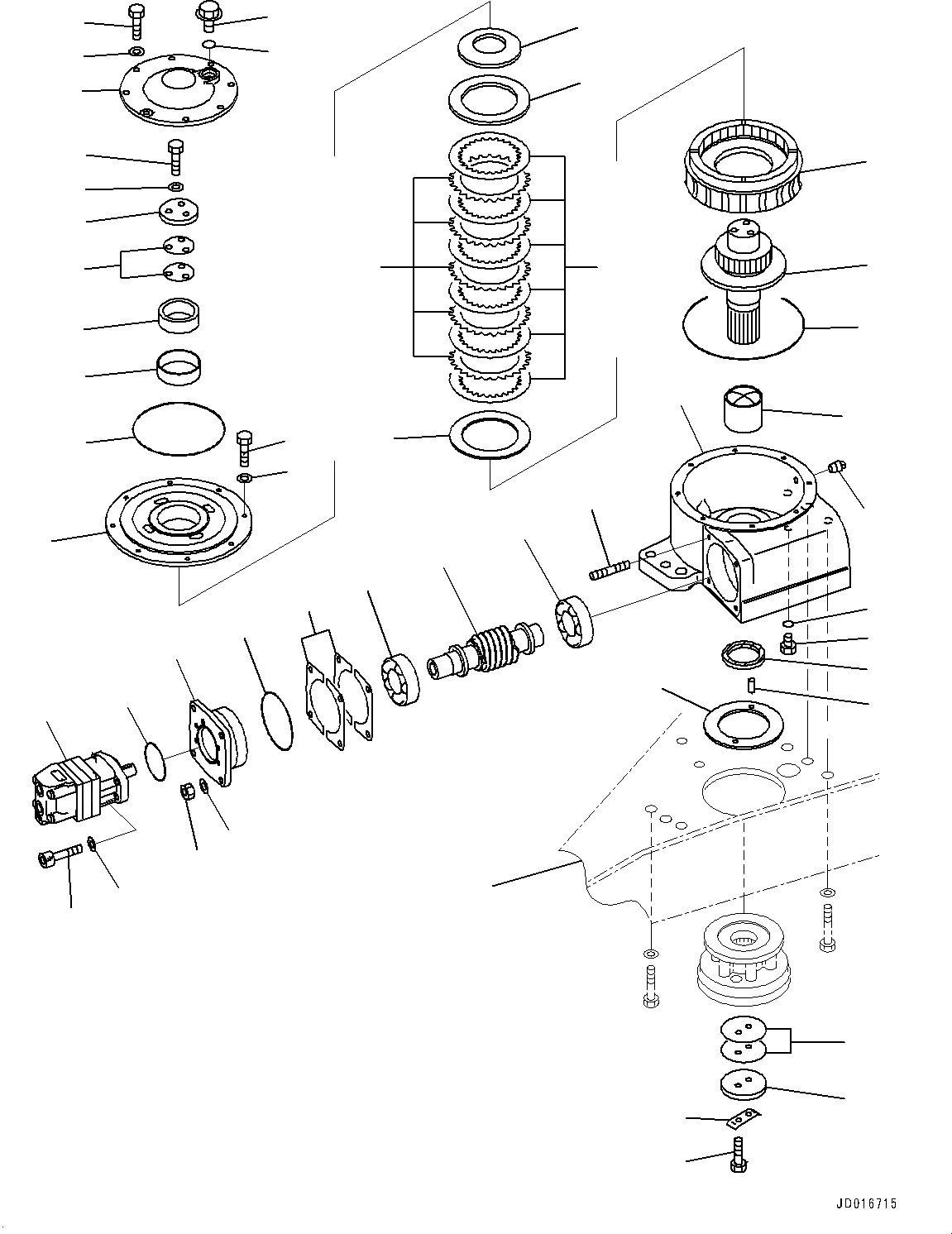 Схема запчастей Komatsu GD555-5 - СЦЕПНОЕ УСТРОЙСТВО И CIRCLE, CIRCLE ВРАЩ.LVING (/) (№-) СЦЕПНОЕ УСТРОЙСТВО И CIRCLE, С ОТВАЛ TIP УПРАВЛ-Е, D MACHINE УПРАВЛ-Е