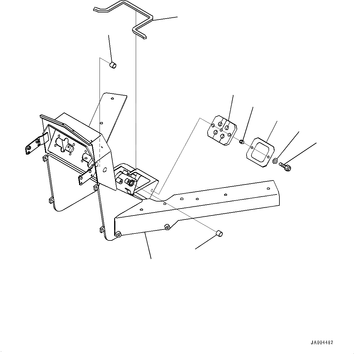 Схема запчастей Komatsu GD675-5 - ОСНОВН. КОНСТРУКЦИЯ, РУЛЕВ. УПРАВЛЕНИЕ POST КРЫШКА(№-) ОСНОВН. КОНСТРУКЦИЯ, С 9 СЕКЦ. КЛАПАН, KOMTRAX