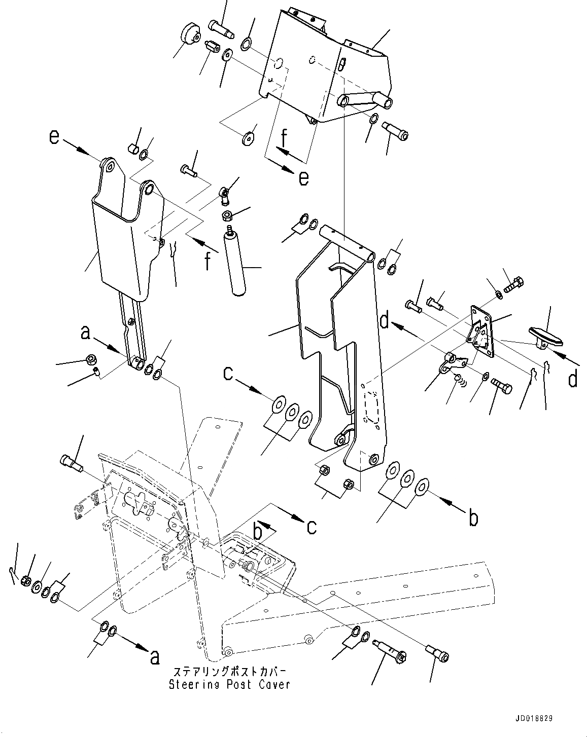 Схема запчастей Komatsu GD675-5 - ОСНОВН. КОНСТРУКЦИЯ, РУЛЕВ. УПРАВЛЕНИЕ POST (№-) ОСНОВН. КОНСТРУКЦИЯ, С 9 СЕКЦ. КЛАПАН, KOMTRAX