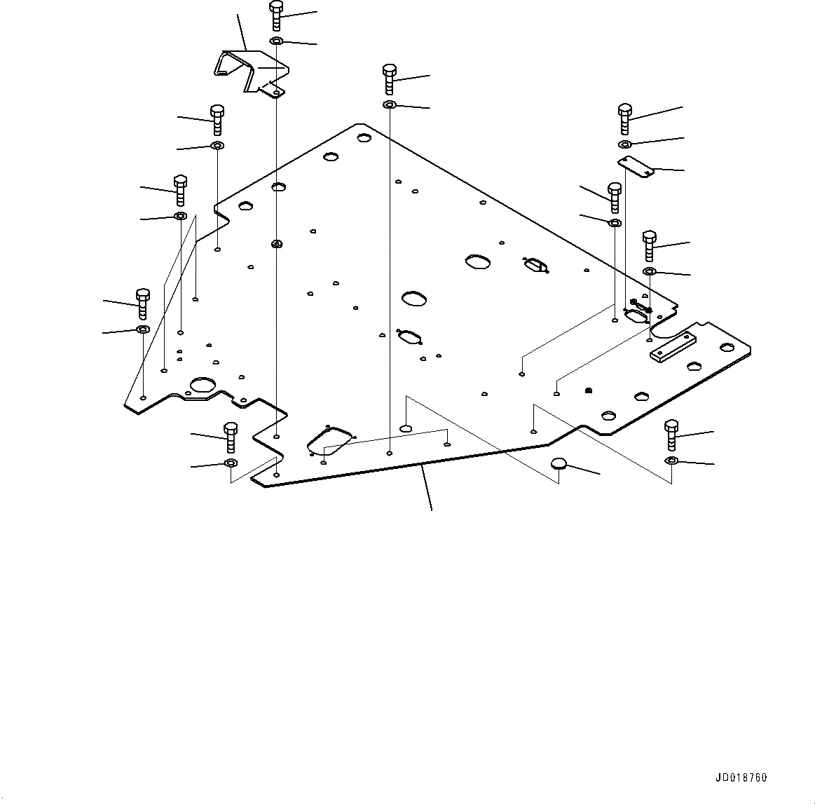 Схема запчастей Komatsu GD675-5 - ОСНОВН. КОНСТРУКЦИЯ, ПЛАТФОРМА (№-) ОСНОВН. КОНСТРУКЦИЯ, С 9 СЕКЦ. КЛАПАН, ДЛЯ EC REGULATION ARRANGEMENT