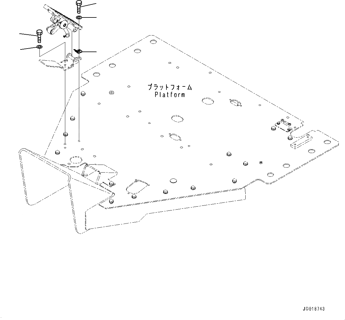 Схема запчастей Komatsu GD675-5 - ОСНОВН. КОНСТРУКЦИЯ, ПЕДАЛЬ АКСЕЛЕРАТОРАКРЕПЛЕНИЕ (№-) ОСНОВН. КОНСТРУКЦИЯ, С СЕКЦ. КЛАПАН, KOMTRAX, GPRS