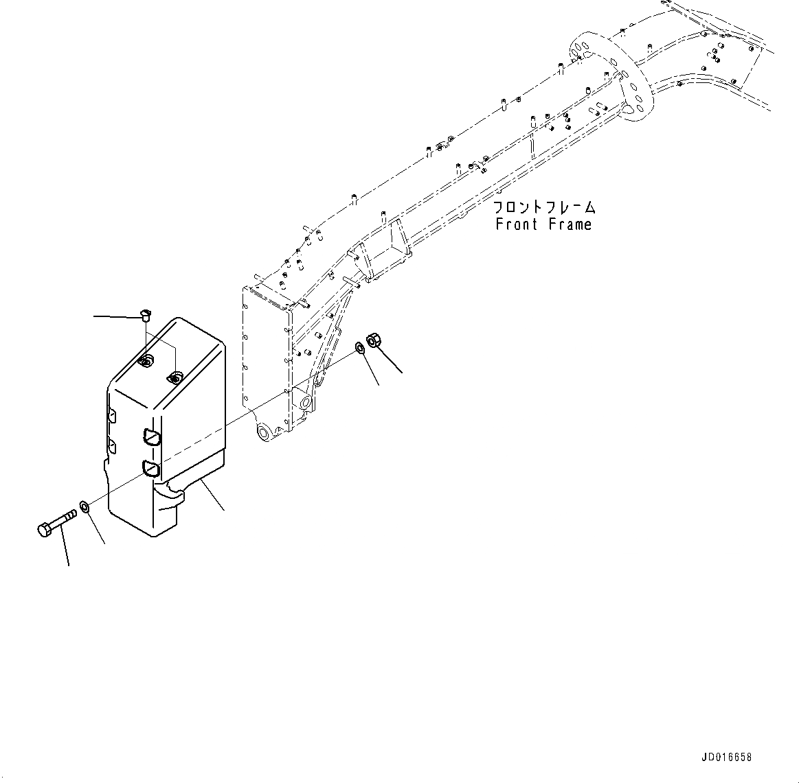 Схема запчастей Komatsu GD675-5 - PUSHER И ВЕС (№-) PUSHER И ВЕС