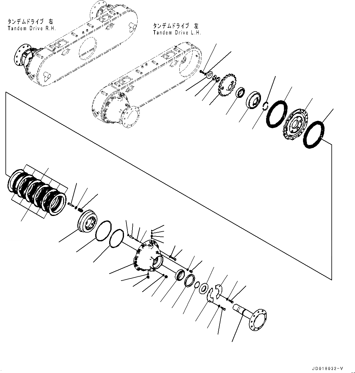 Схема запчастей Komatsu GD655-5 - ЗАДН. МОСТ, СДВОЕНН., B ПРИВОД (№-9) ЗАДН. МОСТ, бЛОК. ДИФФЕРЕНЦИАЛА ТИП