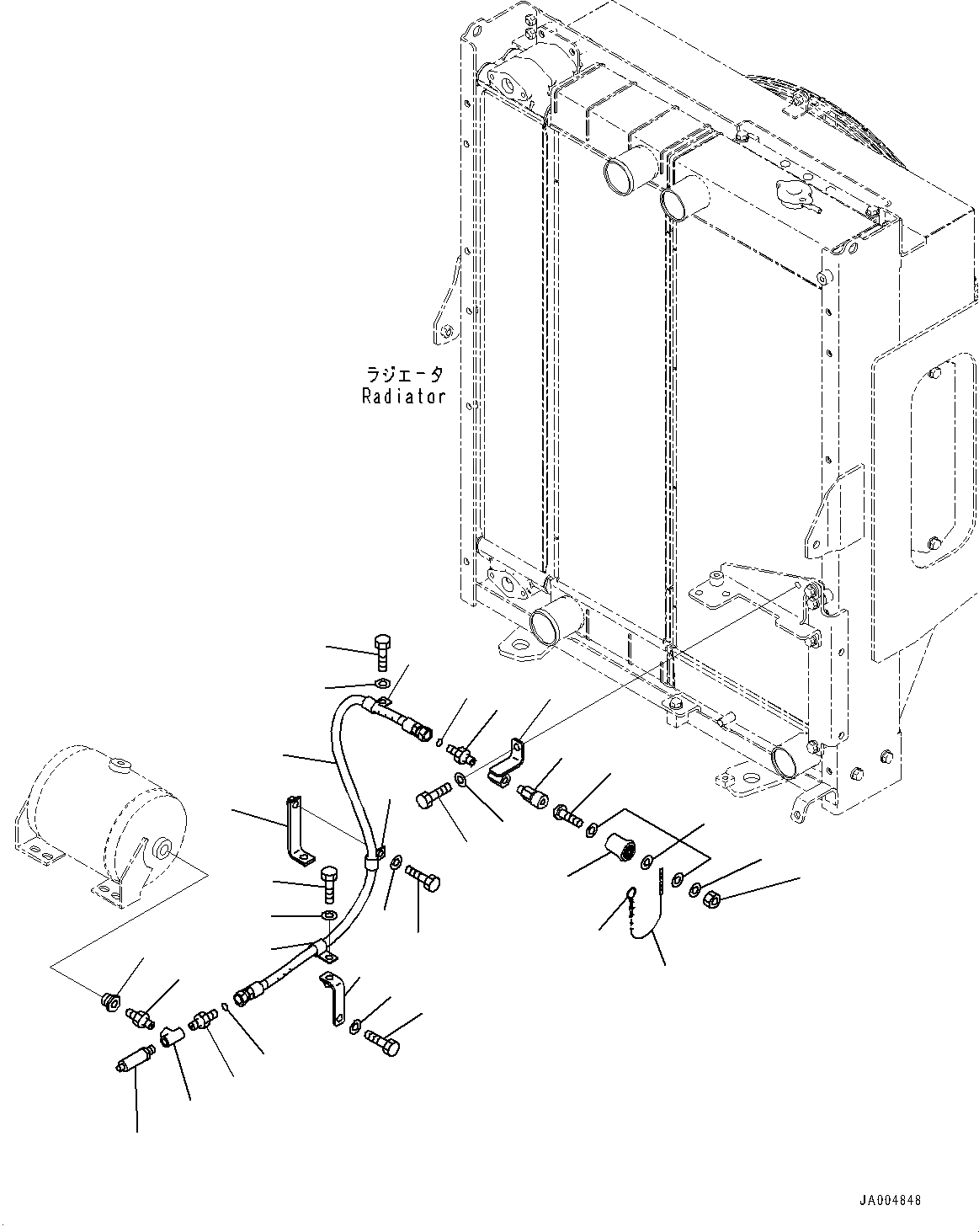 Схема запчастей Komatsu GD655-5 - НАКАЧИВАНИЕ ШИН КОМПЛЕКТ, COUPLER ТРУБЫ (№-) НАКАЧИВАНИЕ ШИН КОМПЛЕКТ