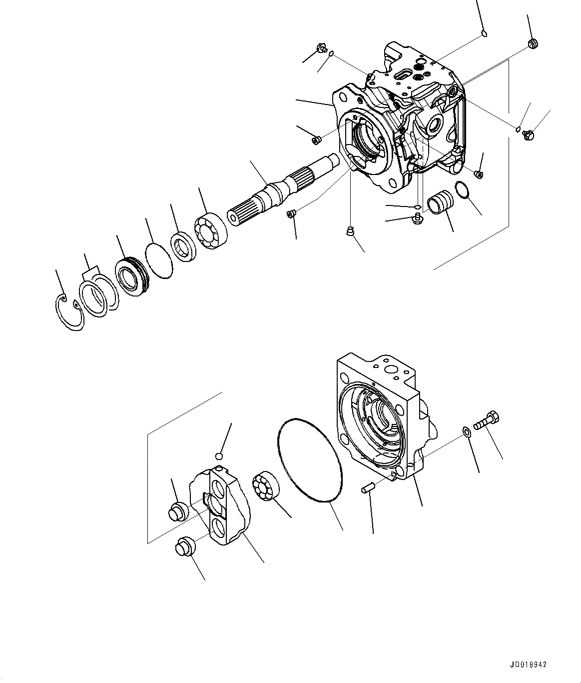 Схема запчастей Komatsu GD655-5 - ГИДР. НАСОС., РАБОЧЕЕ ОБОРУДОВАНИЕ И НАСОС РУЛЕВ. УПРАВЛ-Я (/) (№-7) ГИДР. НАСОС., С ЗАДН. МОСТ, бЛОК. ДИФФЕРЕНЦИАЛА ТИП