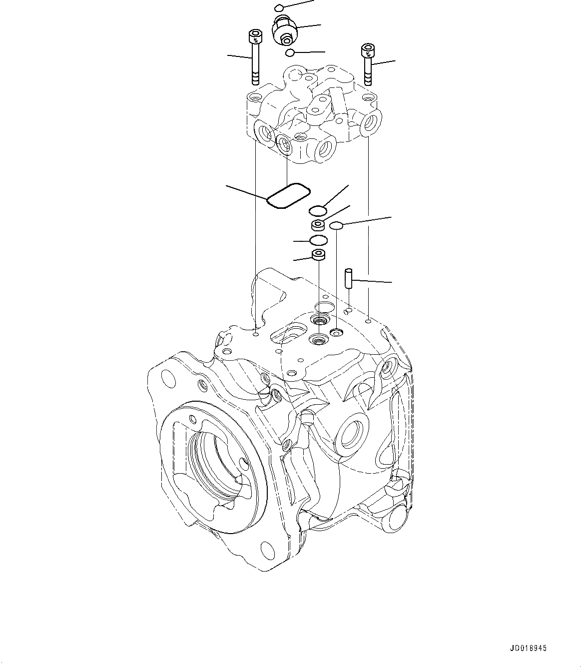 Схема запчастей Komatsu GD655-5 - ГИДР. НАСОС., РАБОЧЕЕ ОБОРУДОВАНИЕ И НАСОС РУЛЕВ. УПРАВЛ-Я (/) (№-7) ГИДР. НАСОС., С ЗАДН. МОСТ, NON ДИФФЕРЕНЦ. ТИП