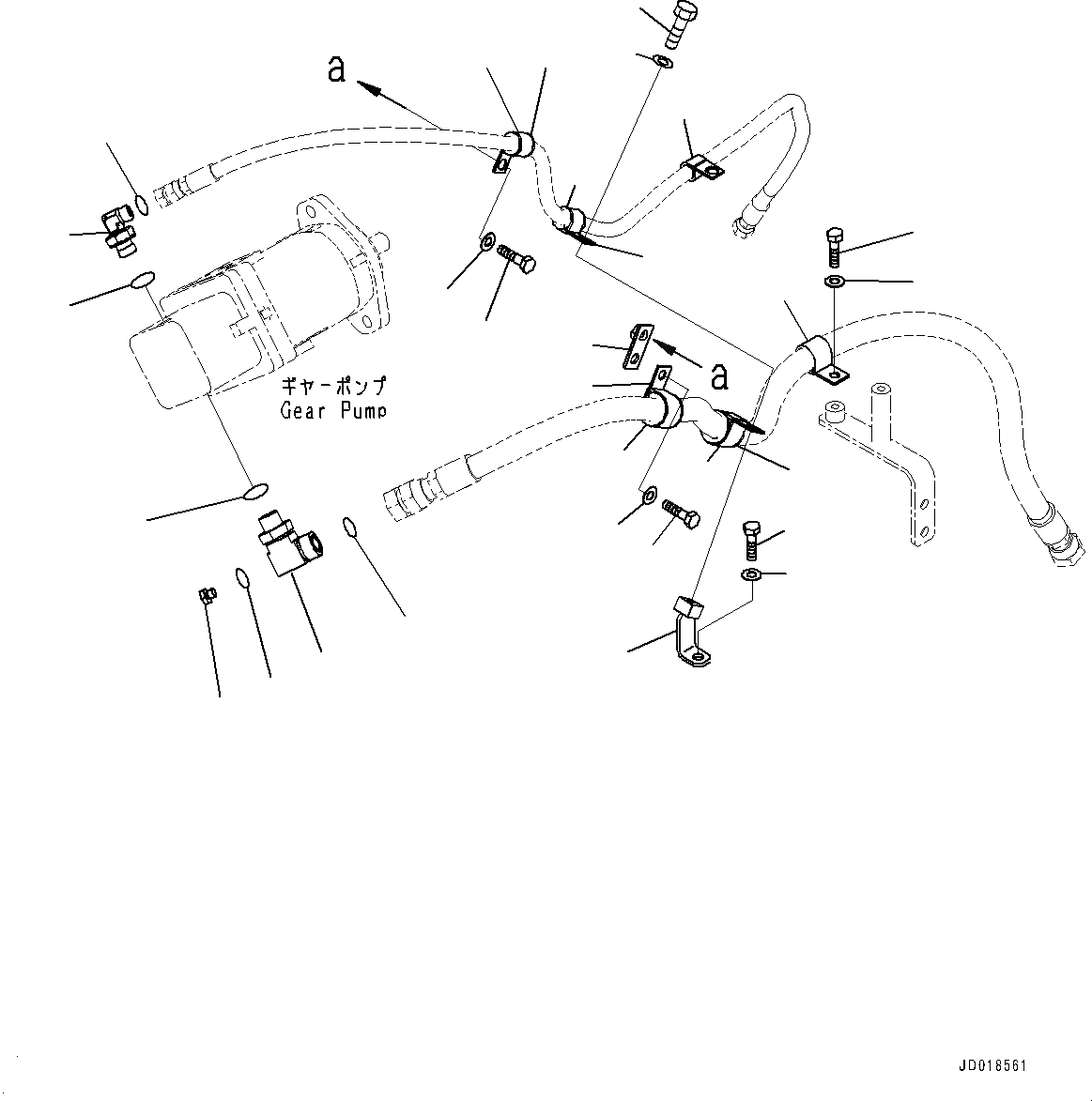 Схема запчастей Komatsu GD655-5 - ГИДРОЛИНИЯ, бЛОК. ДИФФЕРЕНЦИАЛА ТРУБЫ (№-) ГИДРОЛИНИЯ, ДЛЯ СЕКЦ. КЛАПАН, ЗАДН. МОСТ, бЛОК. ДИФФЕРЕНЦИАЛА ТИП, PROVISION ДЛЯ РЫХЛИТЕЛЬ