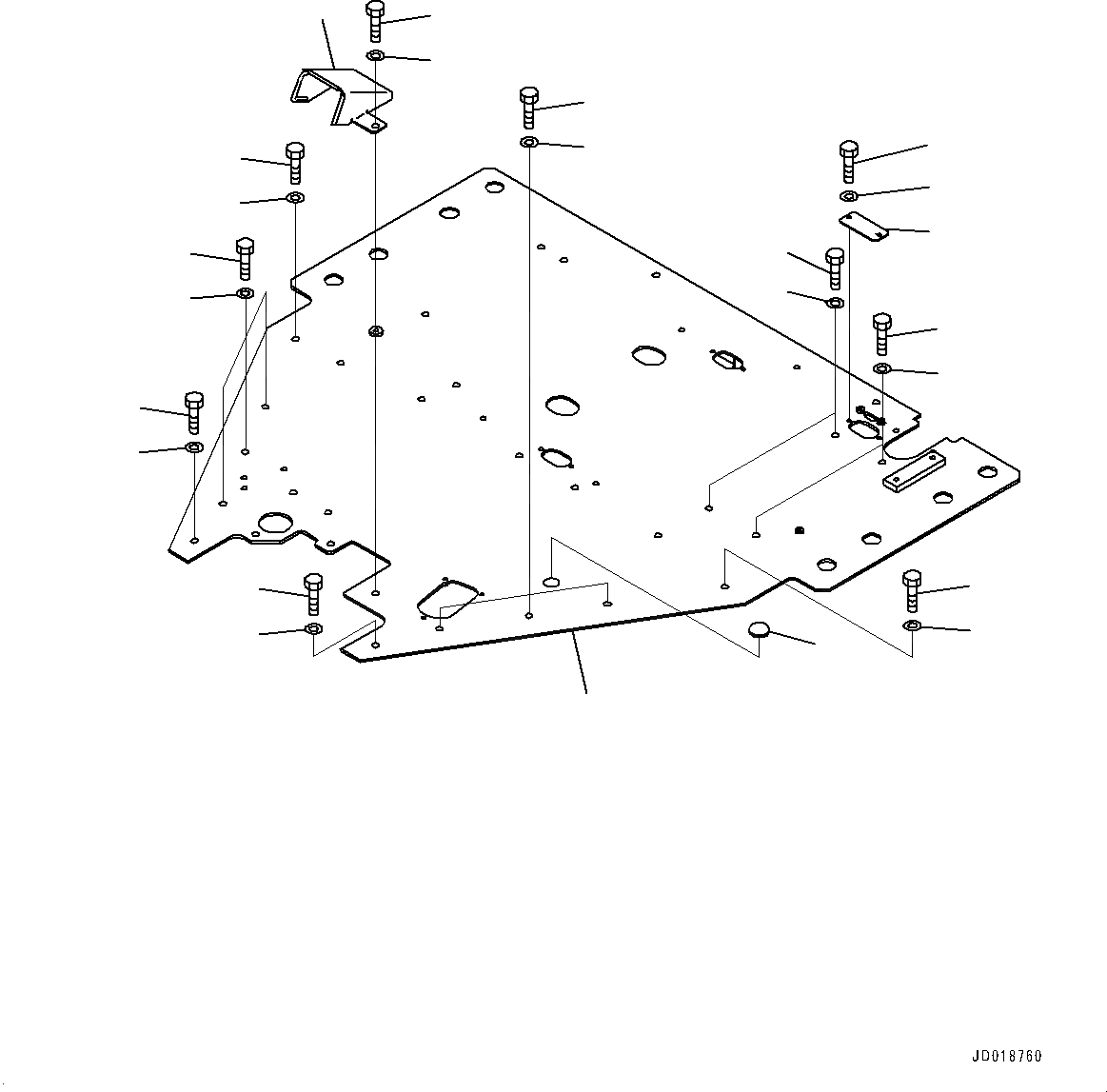 Схема запчастей Komatsu GD655-5 - ОСНОВН. КОНСТРУКЦИЯ, ПЛАТФОРМА (№-) ОСНОВН. КОНСТРУКЦИЯ, С 9 СЕКЦ. КЛАПАН, БЕЗ KOMTRAX