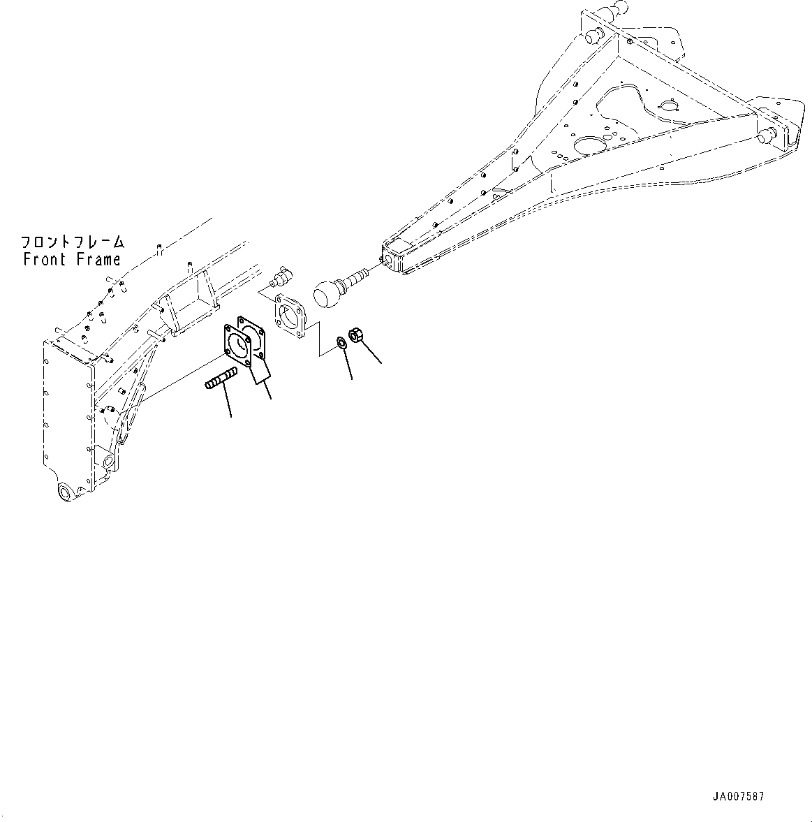 Схема запчастей Komatsu GD655-5 - СЦЕПНОЕ УСТРОЙСТВО И CIRCLE, КОМПОНЕНТЫ (№-) СЦЕПНОЕ УСТРОЙСТВО И CIRCLE, С D MACHINE УПРАВЛ-Е