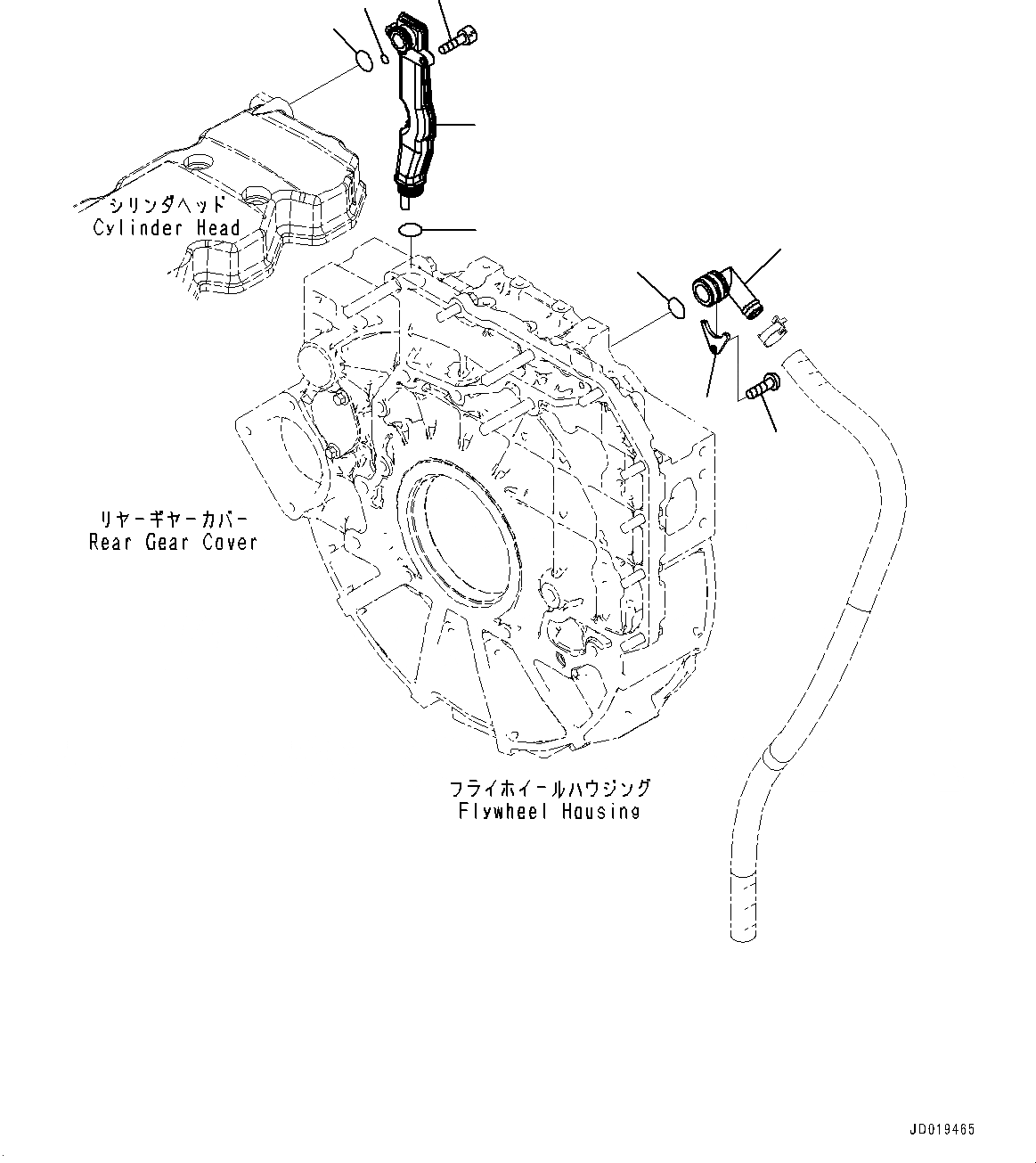 Схема запчастей Komatsu SAA6D107E-1CC - САПУН (№7-) САПУН