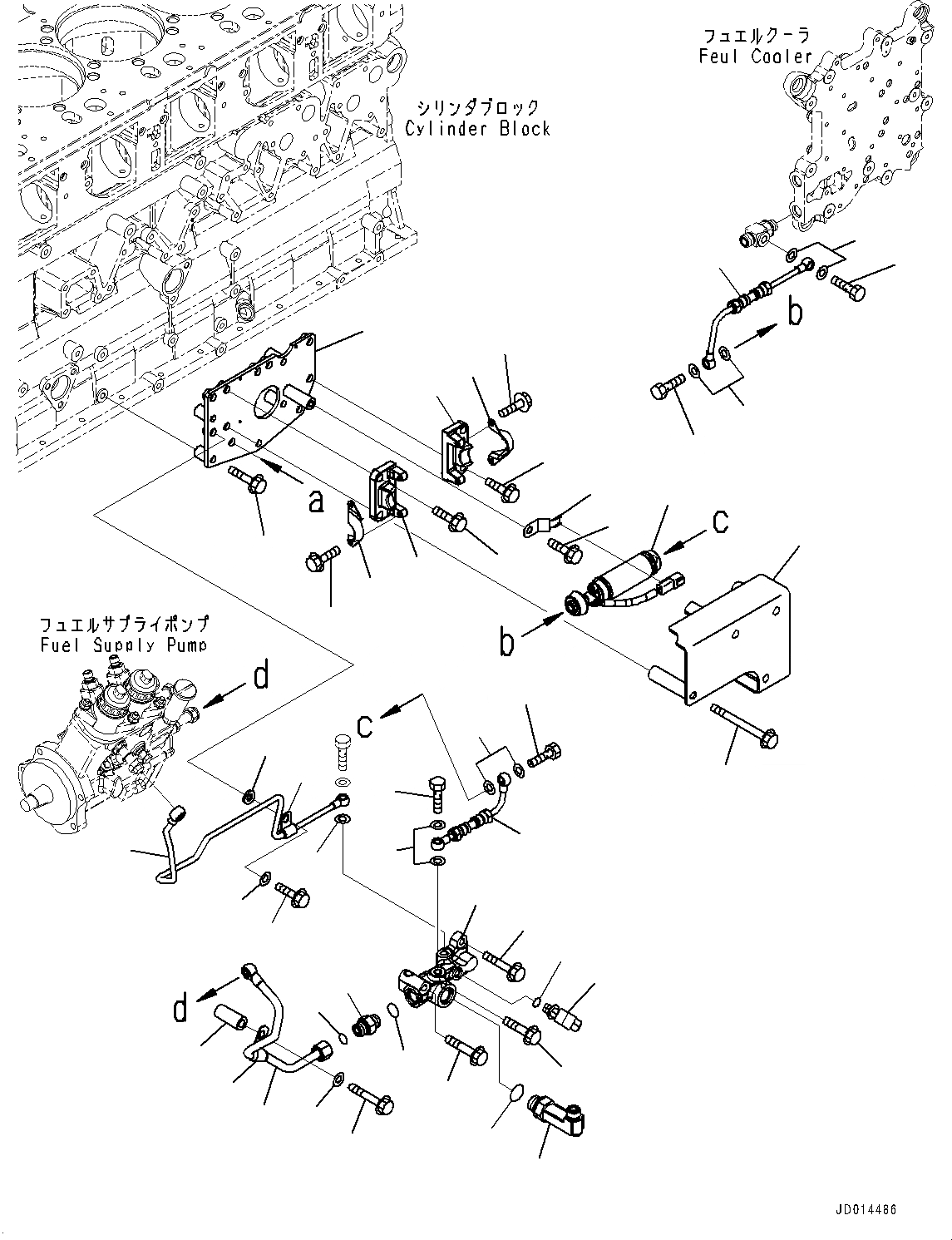 Схема запчастей Komatsu SAA6D140E-5AH - ТОПЛИВН. ФИЛЬТР., PОБОД КОЛЕСАING НАСОС (№-) ТОПЛИВН. ФИЛЬТР.