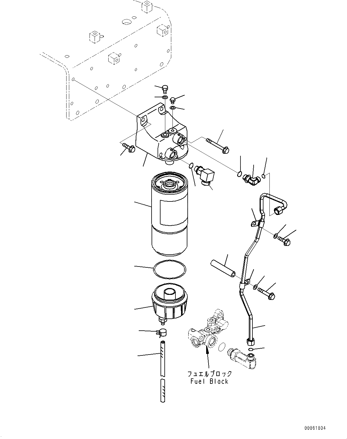 Схема запчастей Komatsu SAA6D140E-5AH - PREФИЛЬТР. (№-) PREФИЛЬТР.