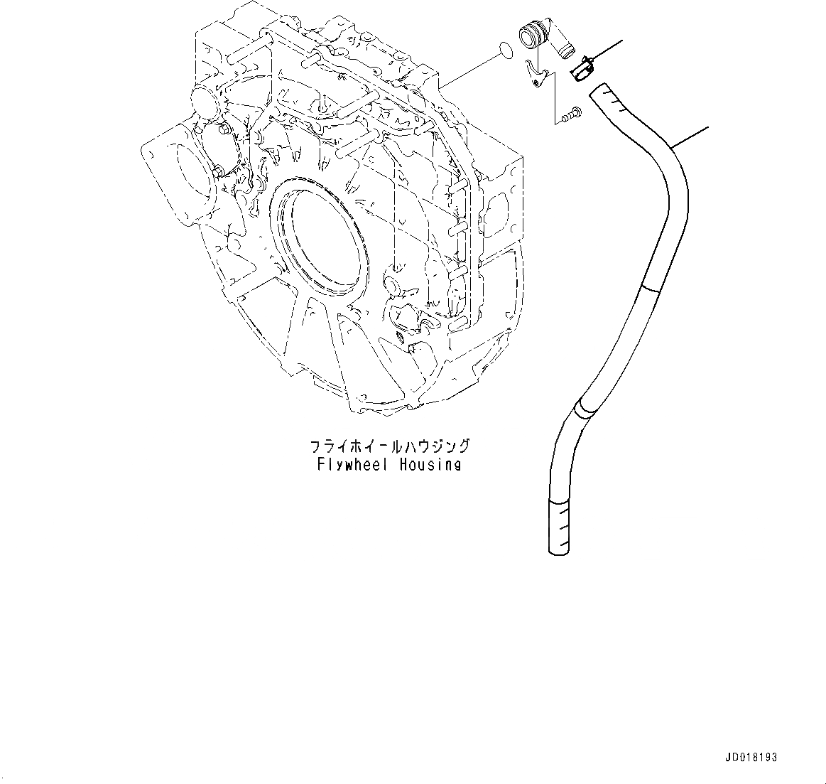Схема запчастей Komatsu SAA6D107E-1DD - ПРИВОД КРЫШКА(№7-) ПРИВОД COVER