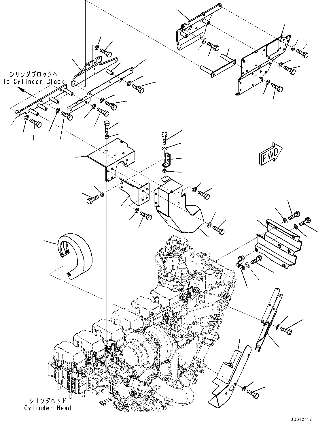 Схема запчастей Komatsu SAA6D140E-5H - ТЕРМОЗАЩИТА (№78-8) ТЕРМОЗАЩИТА, ДЛЯ 7AMP. ГЕНЕРАТОР
