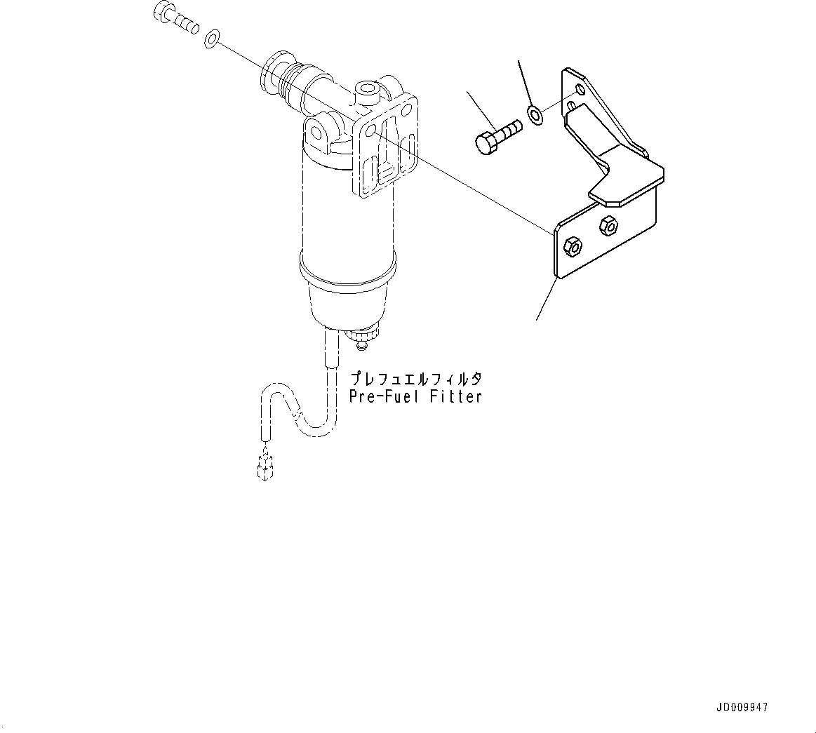 Схема запчастей Komatsu WA380-6 - ТОПЛИВН. БАК., ФИЛЬТР. (/) (№99-) ТОПЛИВН. БАК., С ВОДООТДЕЛИТЕЛЕМ