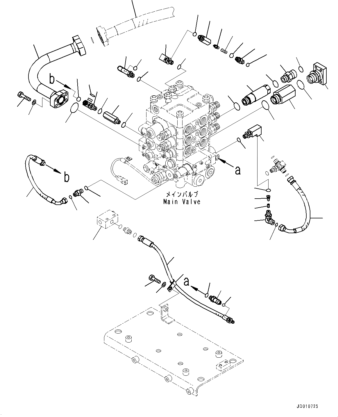 Схема запчастей Komatsu WA380-6 - ГИДРАВЛ УПРАВЛЯЮЩ. КЛАПАН, УПРАВЛЯЮЩ. КЛАПАН КОМПОНЕНТЫ (/) (№99-) ГИДРАВЛ УПРАВЛЯЮЩ. КЛАПАН, ДЛЯ 3-Х СЕКЦИОНН. КЛАПАН ARRANGEMENT, С ЭЛЕКТРОНН. УПРАВЛ-ЕLED ПОДВЕСКА СИСТЕМА (ECSS)