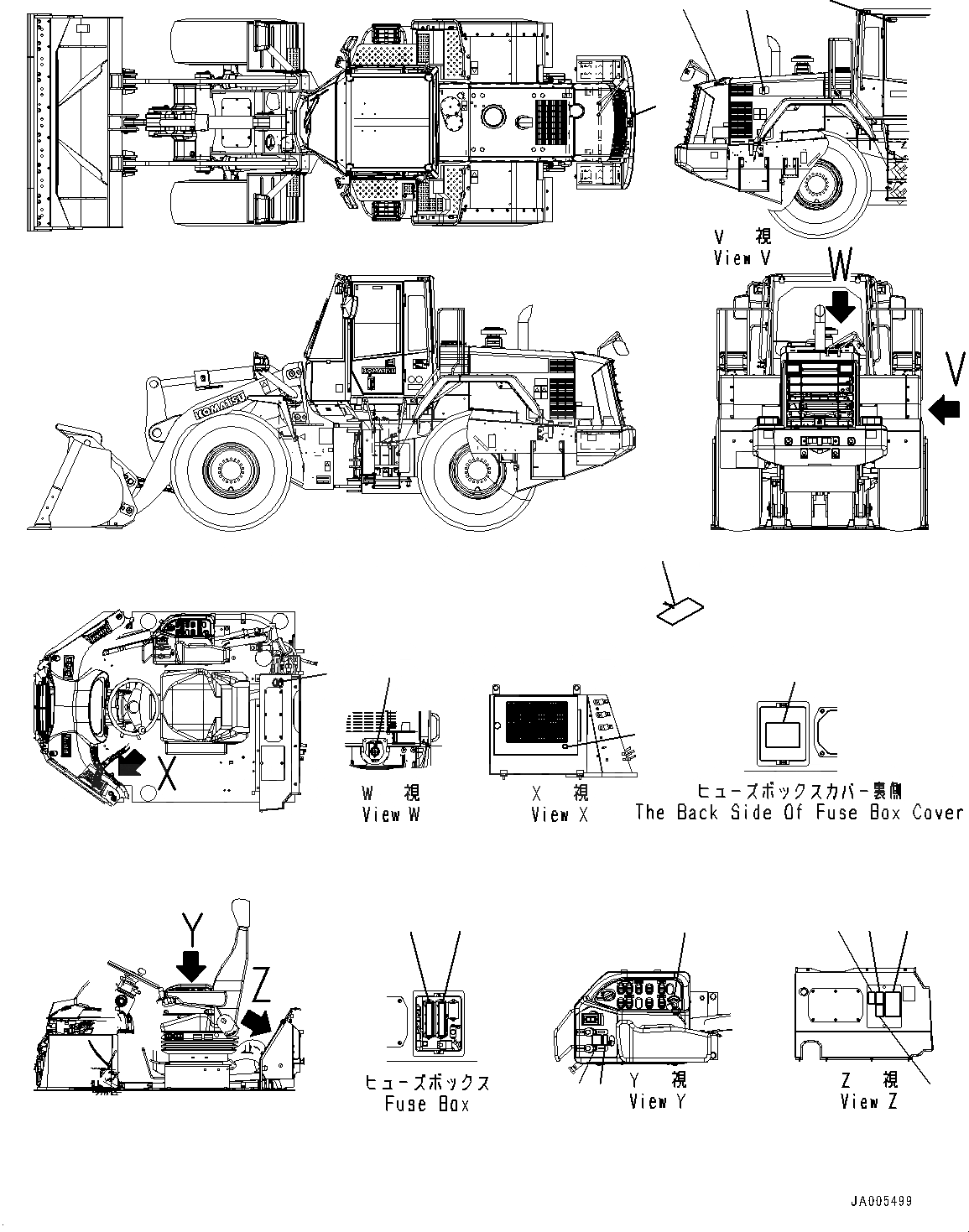 Схема запчастей Komatsu WA380-6 - ТАБЛИЧКИ, ИНТЕРЬЕР (№7-) ТАБЛИЧКИ, АНГЛ., ДЛЯ СТРАН ЕС СПЕЦ-ЯIFICATION