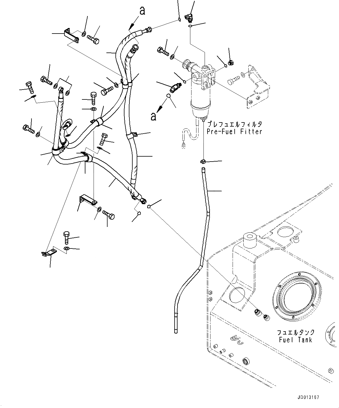 Схема запчастей Komatsu WA380-6 - ТОПЛИВН. БАК., БЕЗ ВОДООТДЕЛИТЕЛЬ, ФИЛЬТР. (/) (№99-) ТОПЛИВН. БАК., БЕЗ ВОДООТДЕЛИТЕЛЬ