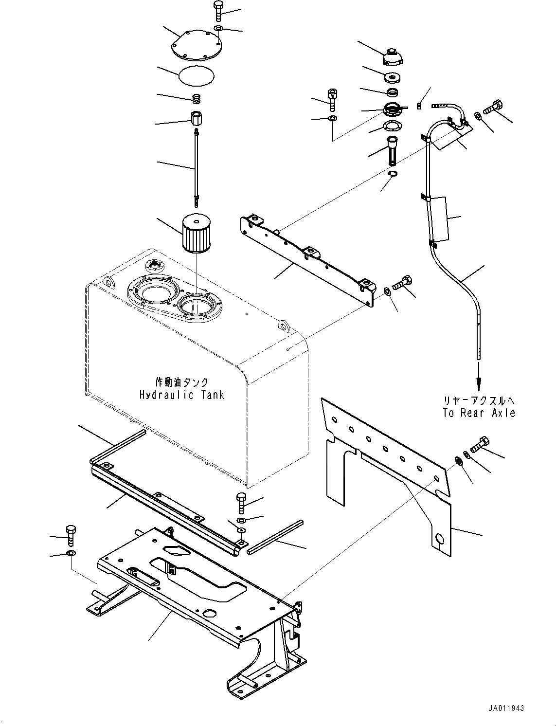 Схема запчастей Komatsu WA380-6 - ГИДР. БАК., С ЭКСТРЕНН. УПРАВЛ., АВТОМАТИЧ. УПРАВЛ-Е ТИП, ЭЛЕМЕНТ И ФИЛЬТР (№99-) ГИДР. БАК., С ЭКСТРЕНН. УПРАВЛ., АВТОМАТИЧ. УПРАВЛ-Е ТИП