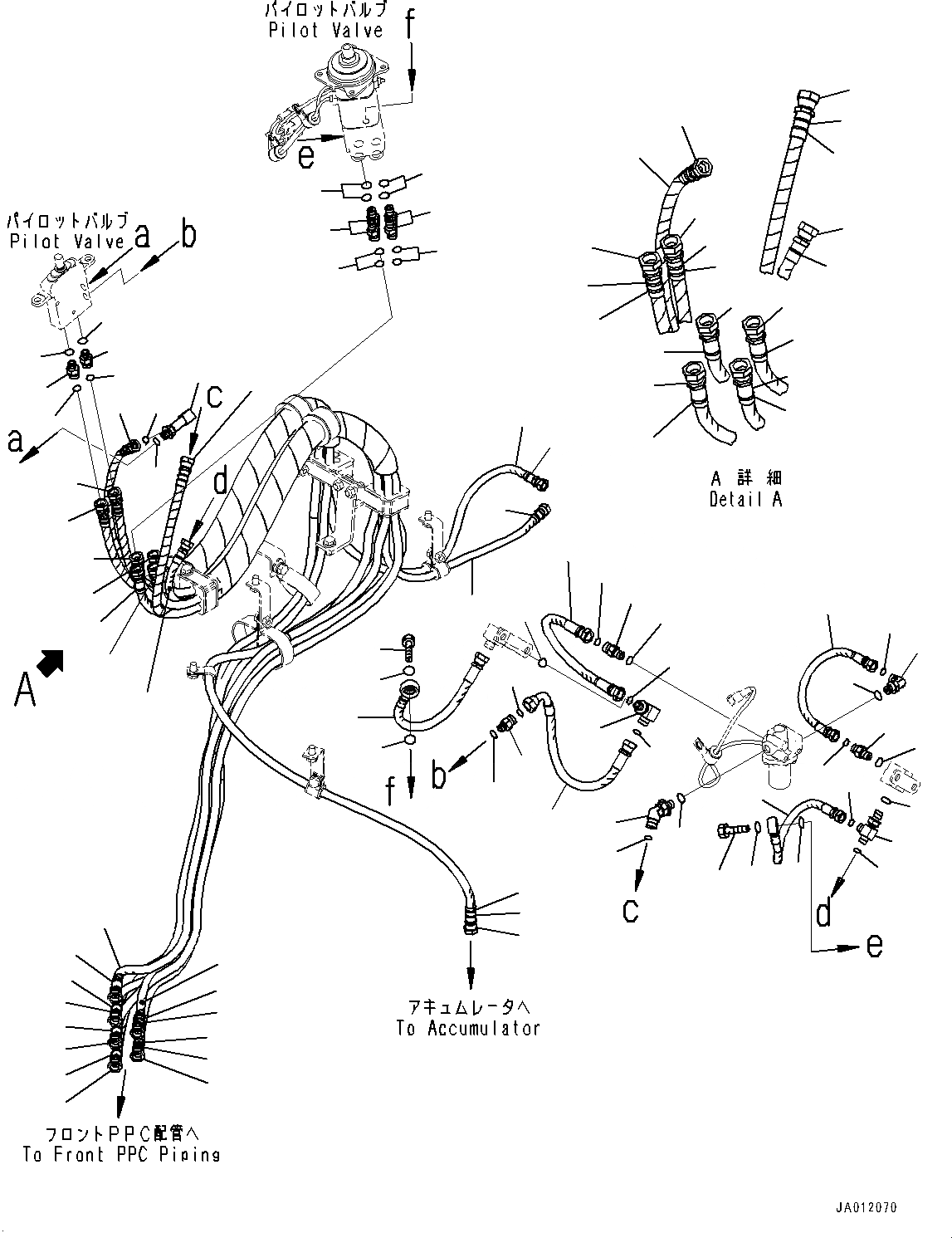 Схема запчастей Komatsu WA380-6 - УПРАВЛЕНИЕ ПОГРУЗКОЙ БЛОК, С MULTI-FUNCTION MONO РЫЧАГ И -РЫЧАГ УПРАВЛ. НАВЕСН. ОБОРУД., PPC ТРУБЫ (/) (№99-) УПРАВЛЕНИЕ ПОГРУЗКОЙ БЛОК, С MULTI-FUNCTION MONO РЫЧАГ И -РЫЧАГ УПРАВЛ. НАВЕСН. ОБОРУД.
