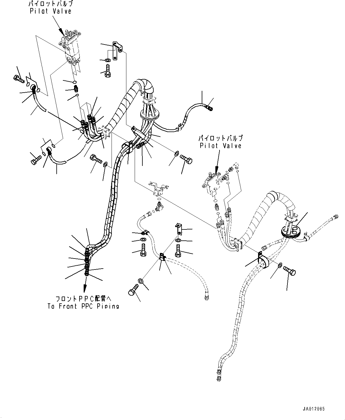Схема запчастей Komatsu WA380-6 - УПРАВЛЕНИЕ ПОГРУЗКОЙ БЛОК, С -РЫЧАГ УПРАВЛЕНИЕ ПОГРУЗКОЙ И -РЫЧАГ УПРАВЛ. НАВЕСН. ОБОРУД., ДЖОЙСТИК СИСТЕМАУПРАВЛЕНИЯ ПОВОРОТОМ, PPC ТРУБЫ (/) (№ УПРАВЛЕНИЕ ПОГРУЗКОЙ БЛОК, С -РЫЧАГ УПРАВЛЕНИЕ ПОГРУЗКОЙ И -РЫЧАГ УПРАВЛ. Н
