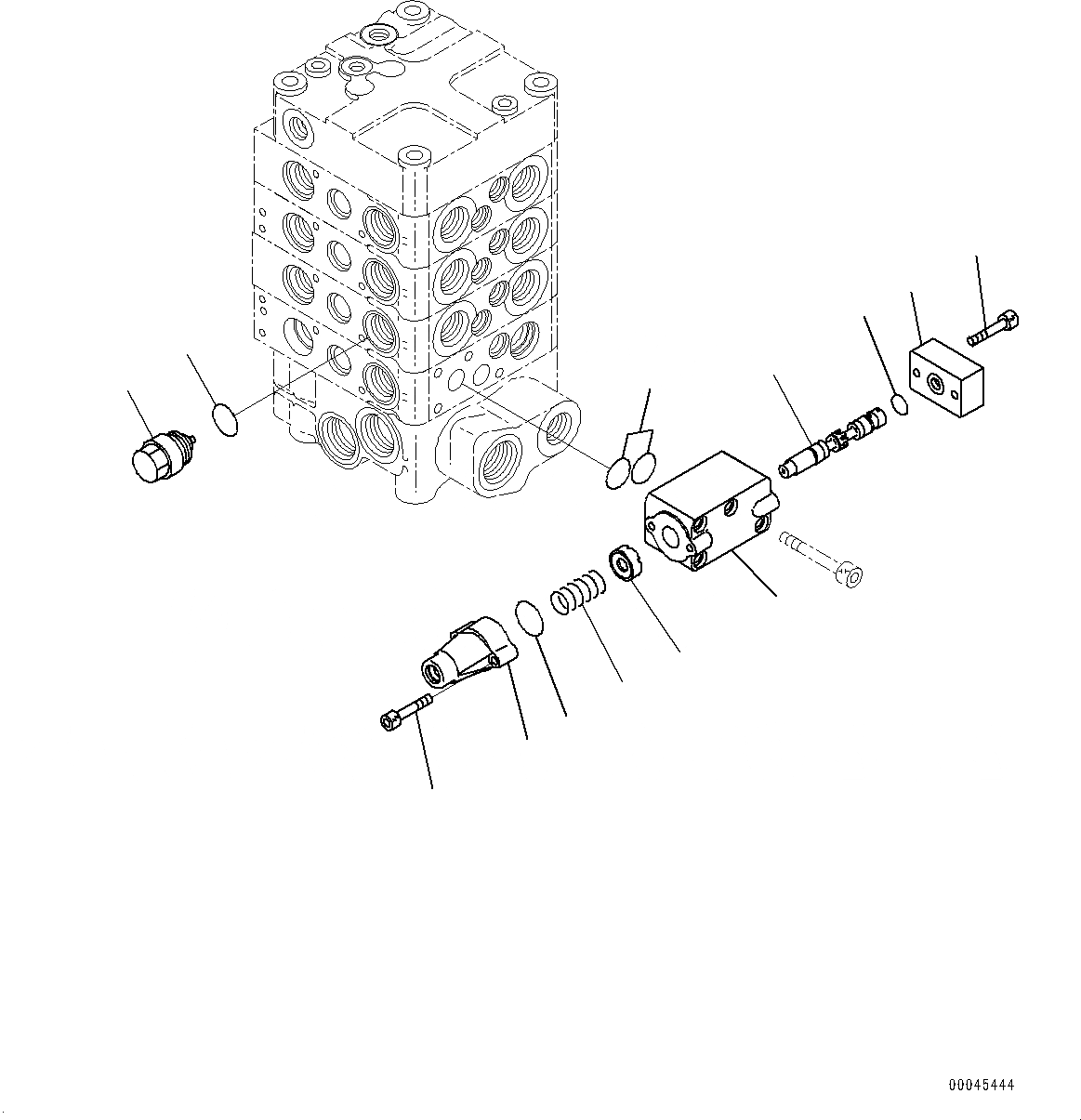 Схема запчастей Komatsu WA380-6 - ГИДРАВЛ УПРАВЛЯЮЩ. КЛАПАН, -КЛАПАН (7/9) (№99-) ГИДРАВЛ УПРАВЛЯЮЩ. КЛАПАН, ДЛЯ 3-Х СЕКЦИОНН. КЛАПАН ARRANGEMENT, С ЭЛЕКТРОНН. УПРАВЛ-ЕLED ПОДВЕСКА СИСТЕМА (ECSS)