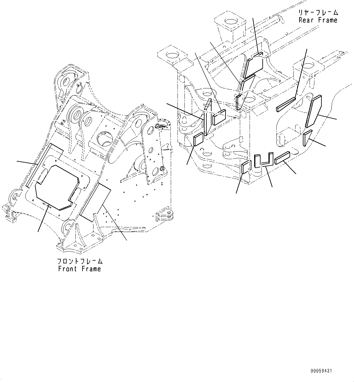 Схема запчастей Komatsu WA380-6 - СОЧЛ. СОЕД. БЛОКИР. BAR И РАМА COVER, ЩИТКИ (№99-) СОЧЛ. СОЕД. БЛОКИР. BAR И РАМА COVER, С 4-Х СЕКЦИОНН. УПРАВЛЯЮЩ. КЛАПАН