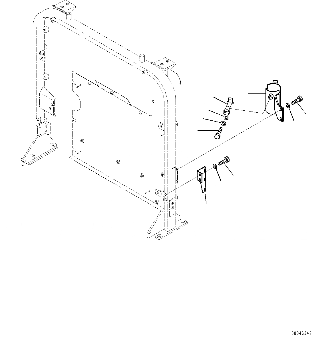 Схема запчастей Komatsu WA380-6 - КАПОТ, НАСОС СМАЗКИ ДЕРЖАТЕЛЬ (№99-) КАПОТ, С УДЛИНН. ВПУСК ВОЗДУХА, ЗАДН. ПОЛН. КРЫЛО