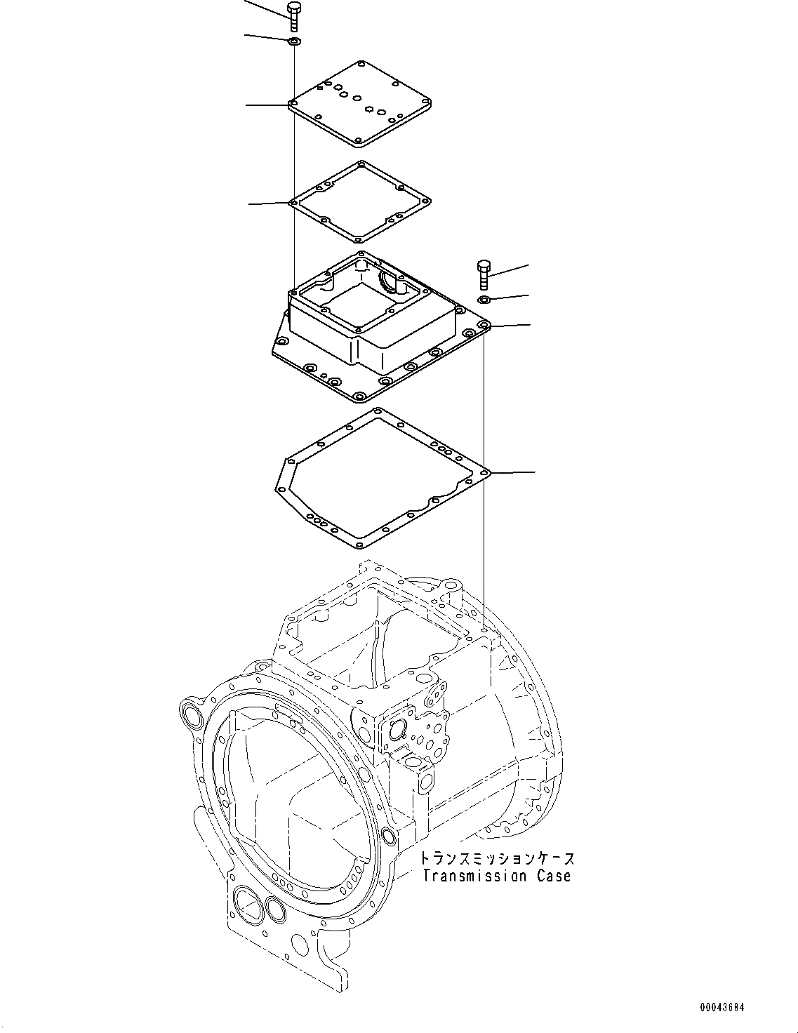 Схема запчастей Komatsu D155AX-6 - СИЛОВАЯ ПЕРЕДАЧА, КЛАПАН КРЫШКА(№88-) СИЛОВАЯ ПЕРЕДАЧА