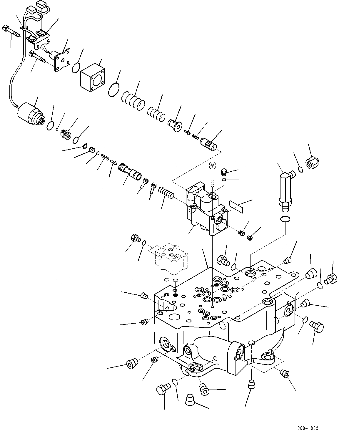 Схема запчастей Komatsu D155AX-6 - СИЛОВАЯ ПЕРЕДАЧА, ВНУТР. ЧАСТИ, КЛАПАН РУЛЕВОГО УПРАВЛЕНИЯ (/) (№88-) СИЛОВАЯ ПЕРЕДАЧА