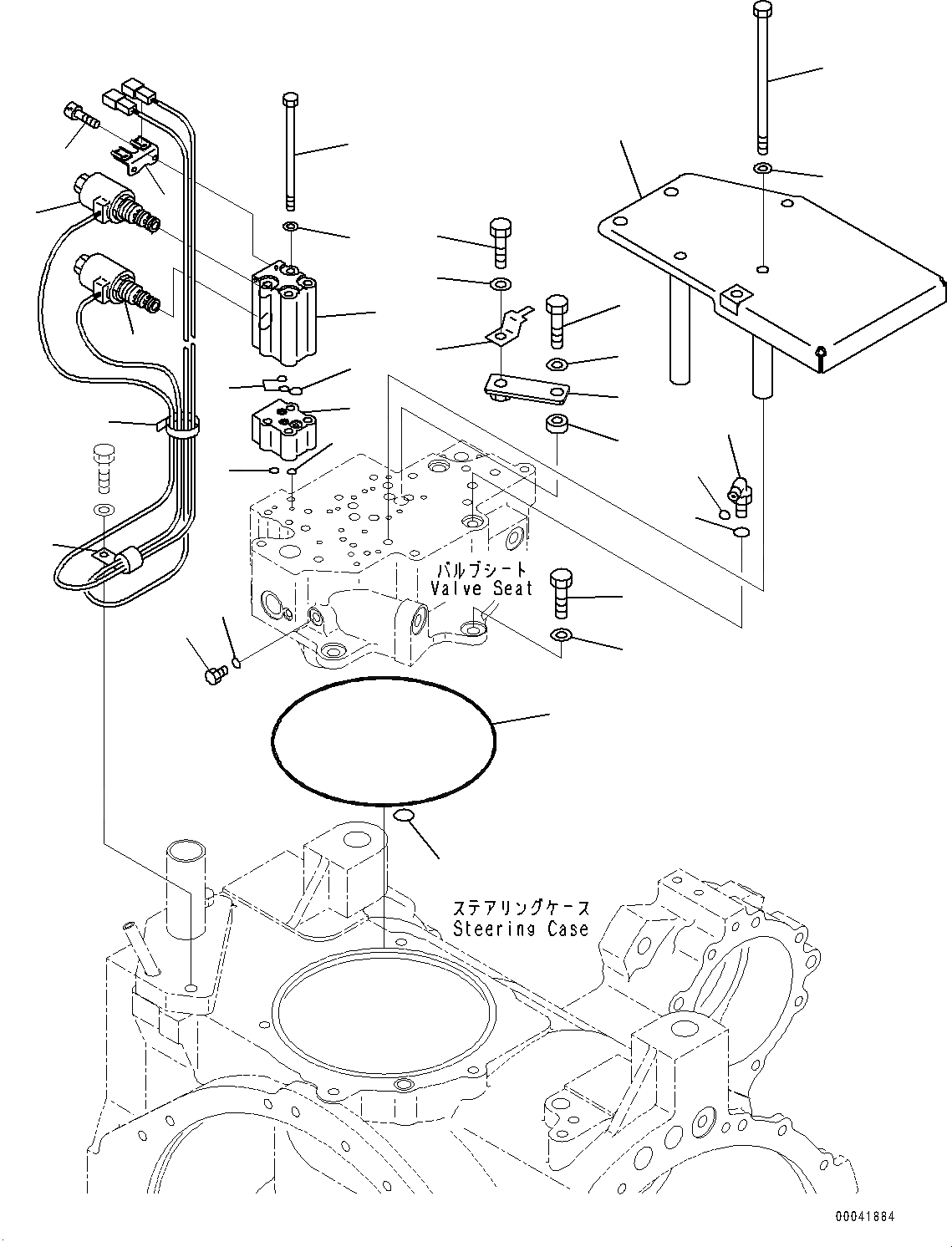 Схема запчастей Komatsu D155AX-6 - СИЛОВАЯ ПЕРЕДАЧА, ВНУТР. ЧАСТИ, КЛАПАН РУЛЕВОГО УПРАВЛЕНИЯ (/) (№88-) СИЛОВАЯ ПЕРЕДАЧА