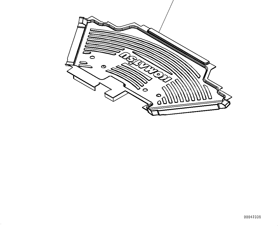 Схема запчастей Komatsu D155AX-6 - ПОКРЫТИЕ ПОЛА(№88-) ПОЛ МАТЕРИАЛ