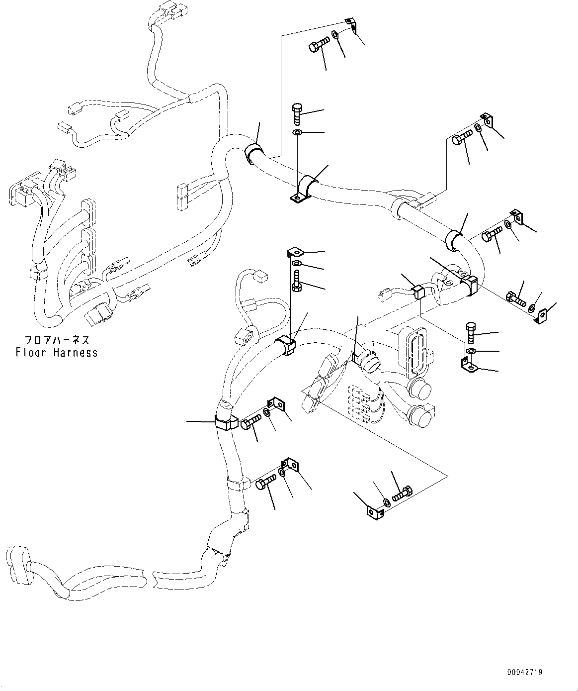 Схема запчастей Komatsu D155AX-6 - ОСНОВН. КОНСТРУКЦИЯ, ПОЛ ПРОВОДКА КРЕПЛЕНИЕ (/) (№8-) ОСНОВН. КОНСТРУКЦИЯ, ОТВАЛ С ДВОЙН. ПЕРЕКОСОМ, С MSHA DUST REGULATION ARRANGEMENT, РЕГУЛИР. DIGGING ANGLE ГИГАНТСК. РЫХЛИТ, РЕГУЛИР. DIGGING ANGLE