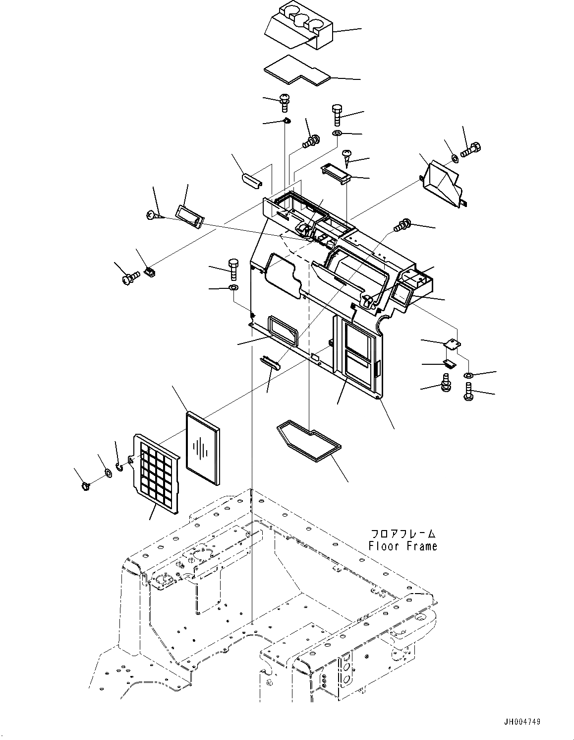 Схема запчастей Komatsu D155AX-6 - ОСНОВН. КОНСТРУКЦИЯ, КОНДИЦ. ВОЗДУХА КРЫШКА(№8-) ОСНОВН. КОНСТРУКЦИЯ, С MSHA DUST REGULATION ARRANGEMENT, РЕГУЛИР. DIGGING ANGLE МНОГОСТОЕЧН. РЫХЛИТ., РЕГУЛИР. МНОГОСТОЕЧН. РЫХЛИТ.
