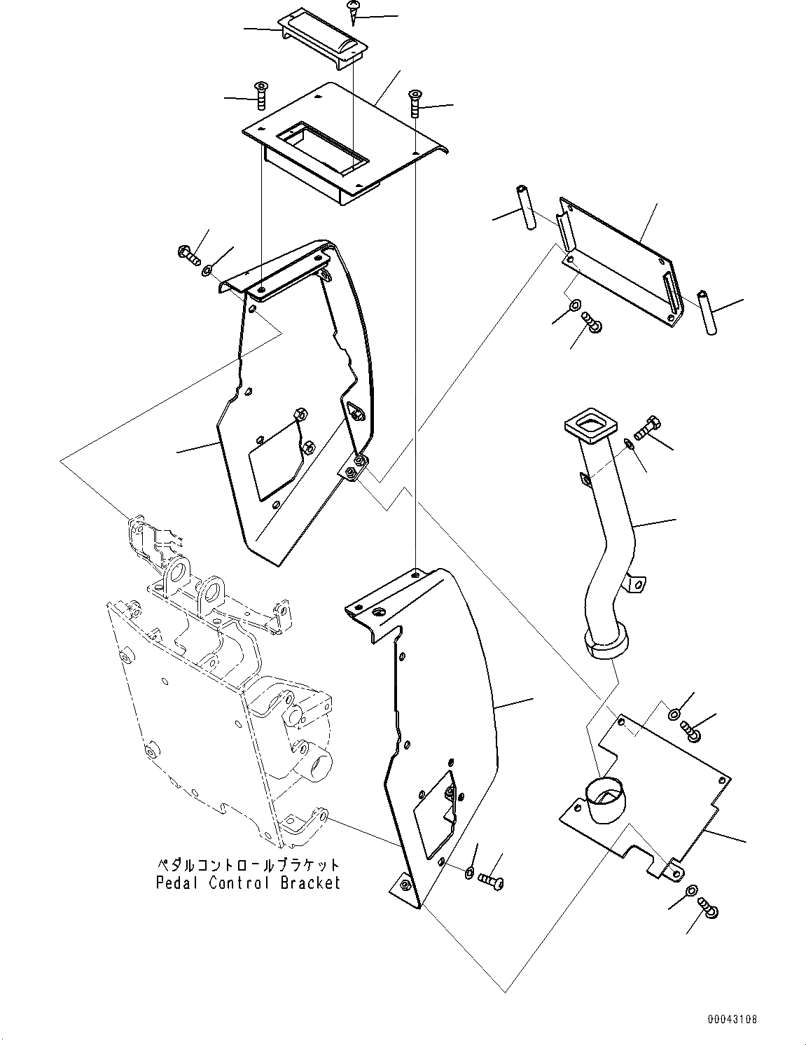 Схема запчастей Komatsu D155AX-6 - ПРИБОРНАЯ ПАНЕЛЬ, ВОЗДУХОВОДЫ И КРЫШКА(№88-) ПРИБОРНАЯ ПАНЕЛЬ, КОНДИЦ. ВОЗДУХА