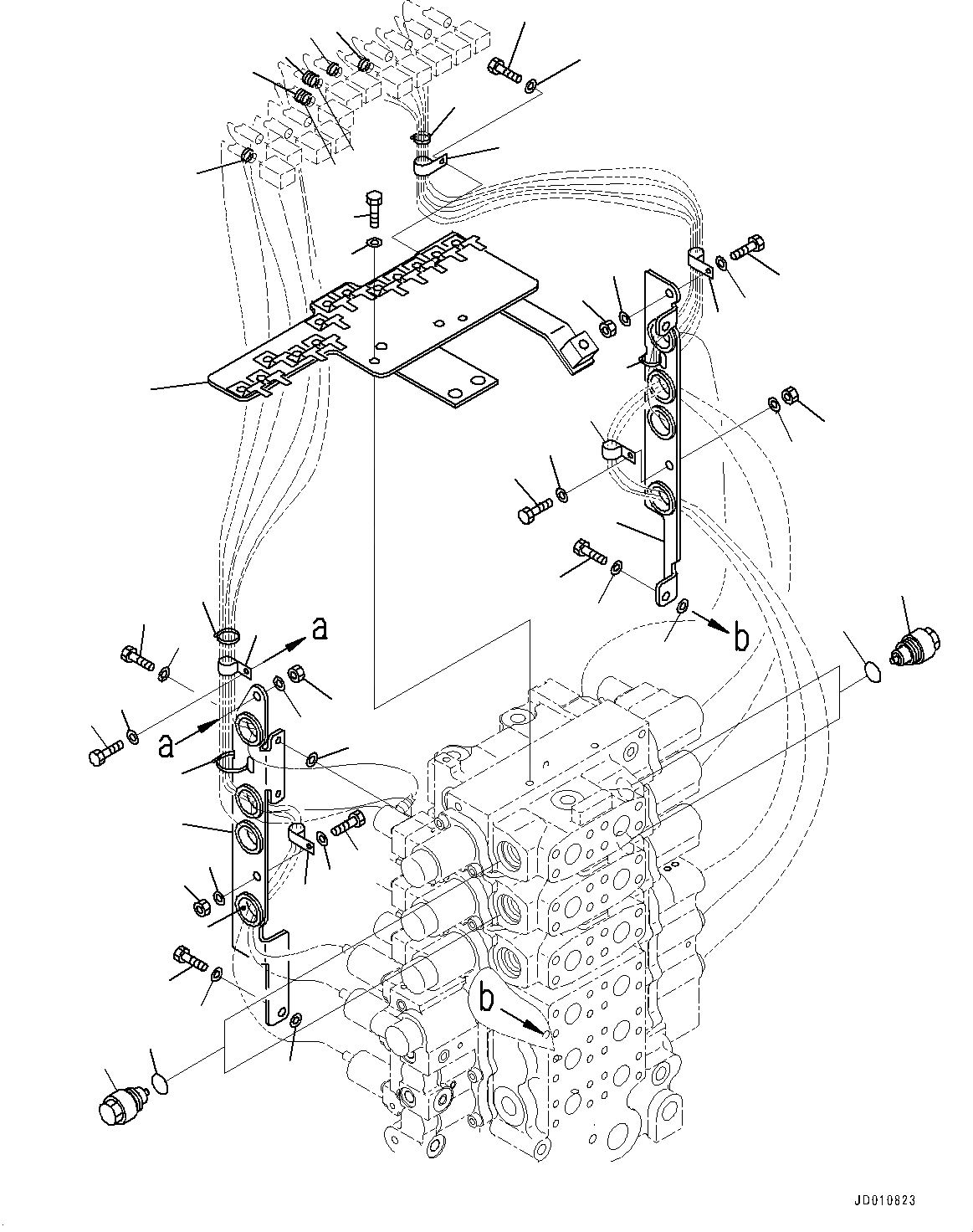 Схема запчастей Komatsu D155AX-6 - КРЫЛО, УПРАВЛЯЮЩ. КЛАПАН (/) (№88-88) КРЫЛО, С ВЫСОК. ЕМК. BATTERIES, ДЛЯ ОТВАЛА С ДВОЙН. ПЕРЕКОСОМ