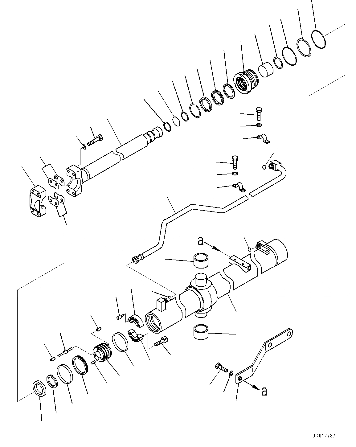 Схема запчастей Komatsu D155AX-6 - DOZER ЦИЛИНДР ПОДЪЕМА ОТВАЛА, ПРАВ. (№88-) DOZER ЦИЛИНДР ПОДЪЕМА ОТВАЛА, LANDFILL СПЕЦ-ЯIFICATION