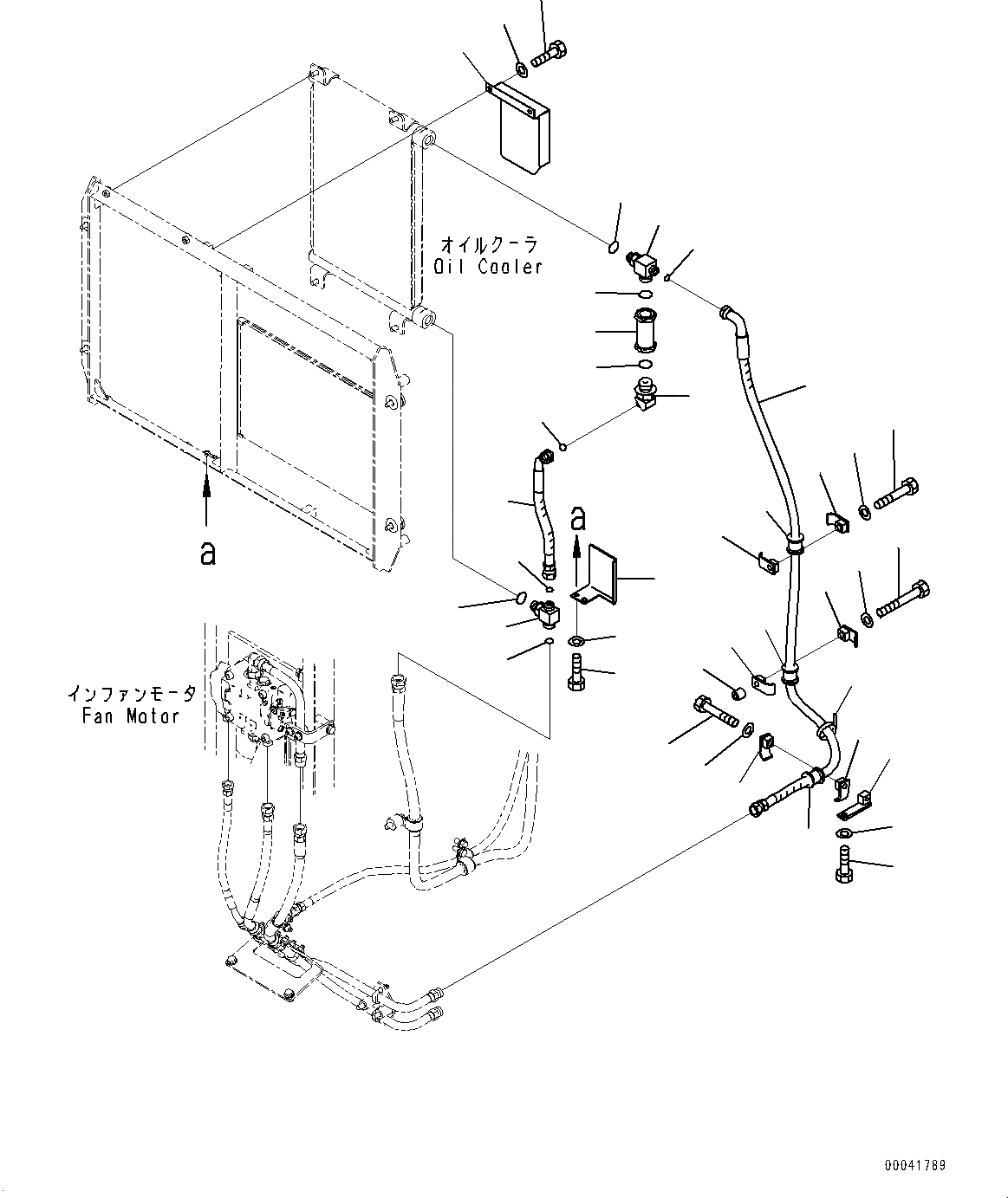Схема запчастей Komatsu D155AX-6 - ЛИНИИ МАСЛООХЛАДИТЕЛЯ (№88-) ЛИНИИ МАСЛООХЛАДИТЕЛЯ