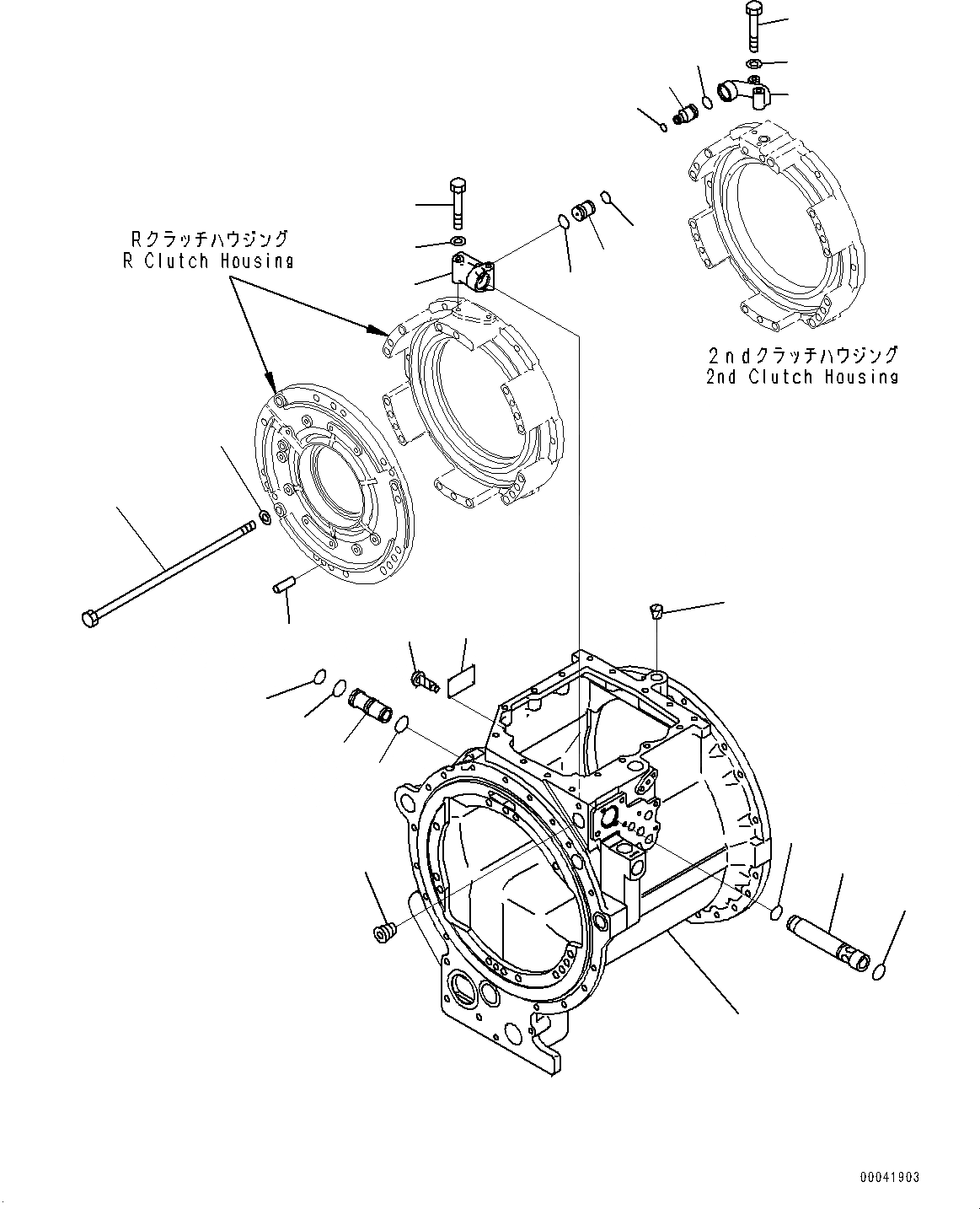 Схема запчастей Komatsu D155AX-6 - СИЛОВАЯ ПЕРЕДАЧА, КОРПУС ТРАНСМИССИИ (№88-(7)) СИЛОВАЯ ПЕРЕДАЧА