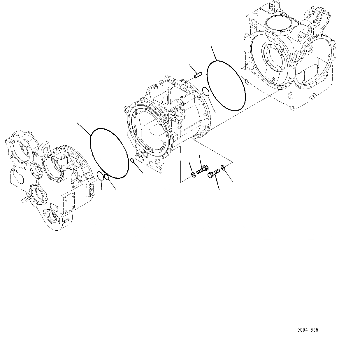 Схема запчастей Komatsu D155AX-6 - СИЛОВАЯ ПЕРЕДАЧА, АКСЕССУАРЫ (№88-) СИЛОВАЯ ПЕРЕДАЧА