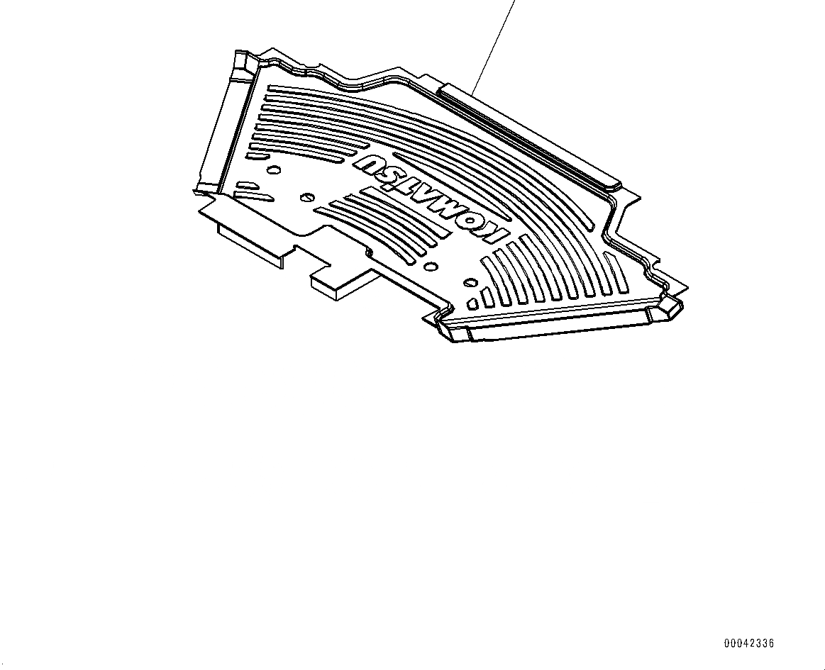 Схема запчастей Komatsu D155AX-6 - ПОКРЫТИЕ ПОЛА(№88-) ПОЛ МАТЕРИАЛ