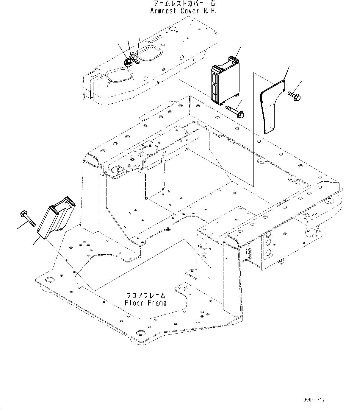 Схема запчастей Komatsu D155AX-6 - ОСНОВН. КОНСТРУКЦИЯ, ЗВУК. СИГНАЛ. ПЕРЕКЛЮЧАТЕЛЬ И КОНТРОЛЛЕР (№88-) ОСНОВН. КОНСТРУКЦИЯ, ДЛЯ РЕГУЛИР. ГИГАНТСК. РЫХЛИТ, ДЛЯ ОТВАЛА С ДВОЙН. ПЕРЕКОСОМ, MSHA DUST REGULATION