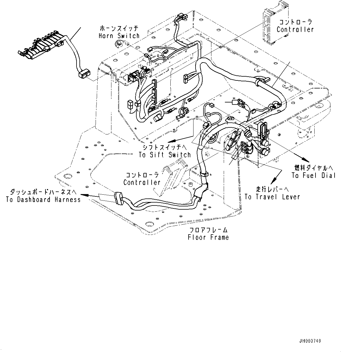Схема запчастей Komatsu D155AX-6 - ОСНОВН. КОНСТРУКЦИЯ, ПОЛ, ПРОВОДКА (№88-8) ОСНОВН. КОНСТРУКЦИЯ, ДЛЯ РЕГУЛИР. ГИГАНТСК. РЫХЛИТ