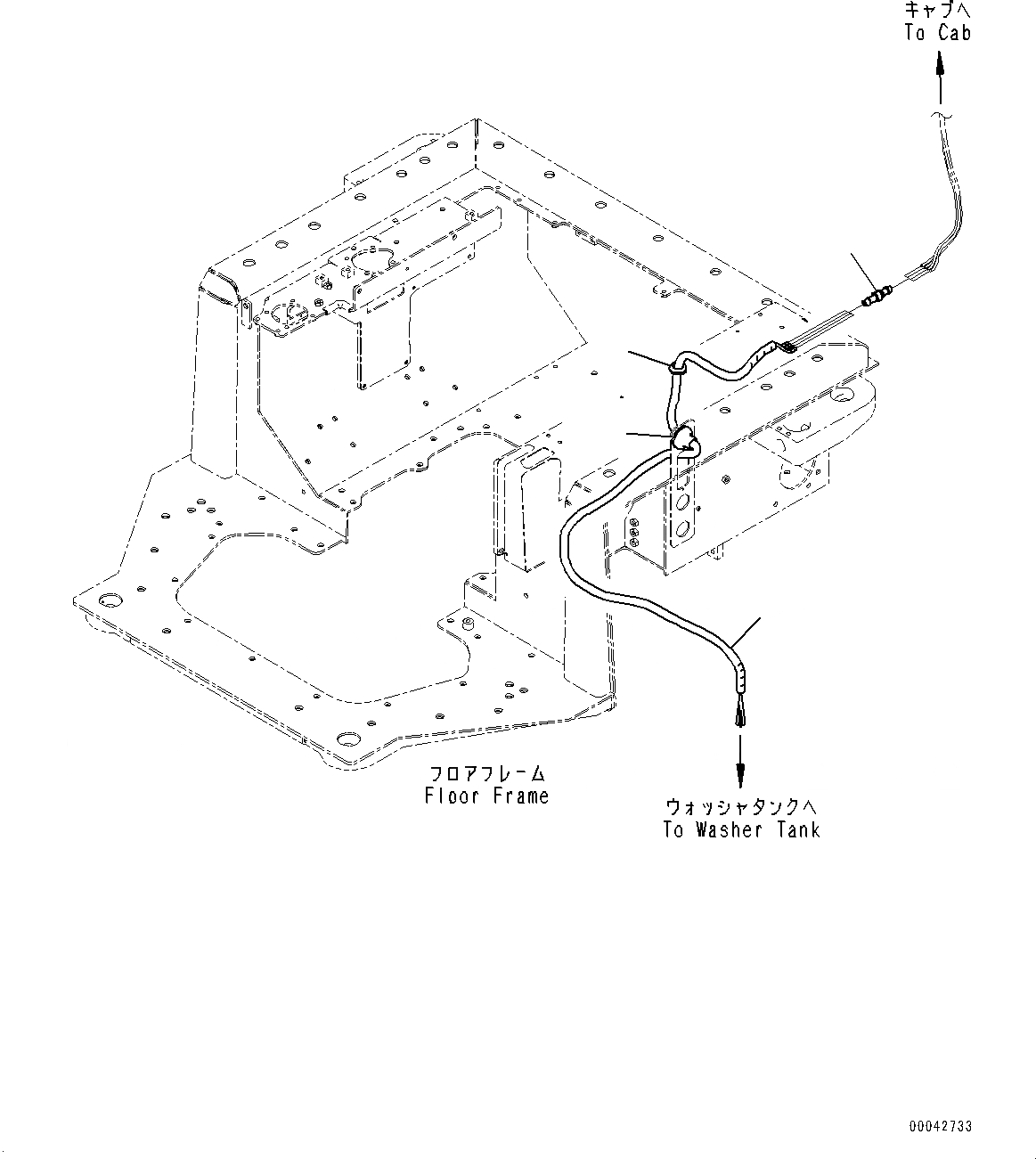 Схема запчастей Komatsu D155AX-6 - ОСНОВН. КОНСТРУКЦИЯ, ПОЛ, ОМЫВАТЕЛЬ СТЕКЛА ШЛАНГИ (№8-) ОСНОВН. КОНСТРУКЦИЯ, ОТВАЛ С ДВОЙН. ПЕРЕКОСОМ, С РЕГУЛИР. DIGGING ANGLE МНОГОСТОЕЧН. РЫХЛИТ., РЕГУЛИР. МНОГОСТОЕЧН. РЫХЛИТ.